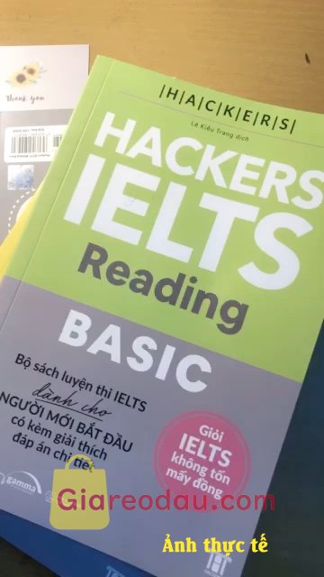 Giảm giá [Mã 20%] Sách Combo: Hacker Ielts Basic: Reading + Listening + Writing + Speaking (4 cuốn). Rất ưng lun mng ưi :3 ship hàng nhanh, shop tư vấn nhiệt tình và đặc. 
