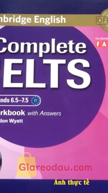 Giảm giá Sách Complete IELTS bands 6.5-7.5 Workbook. Sách đẹp, không bị nhăn, méo mó hay dập giấy j cả, có kèm theo đĩa CD. giá hợp lý,. 