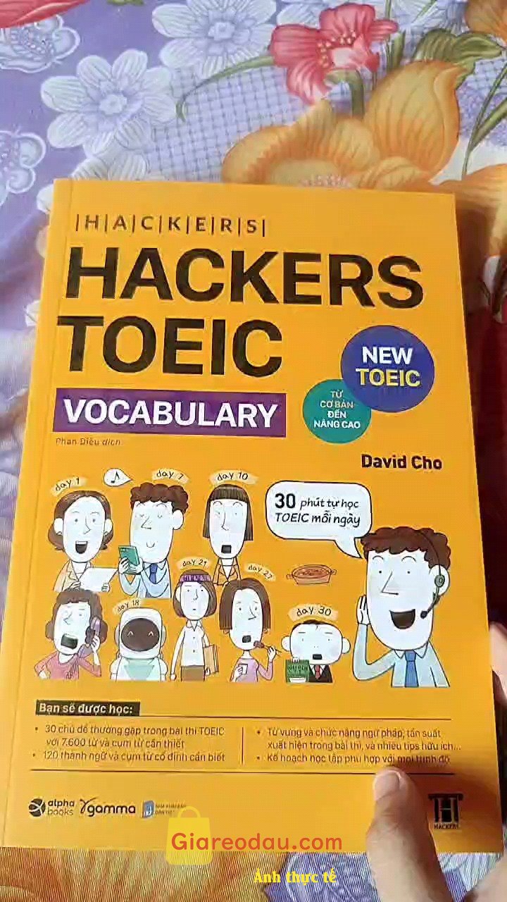Giảm giá [Mã 25%] Sách Hackers TOEIC Vocabulary ( tái bản). Sách được đóng gói cẩn thận, giá cả phù hợp, shop giao hàng nhanh,. 