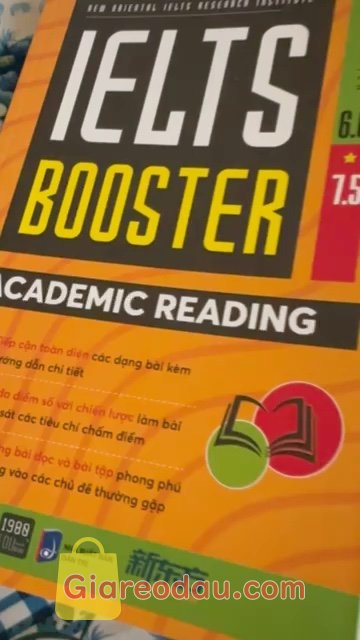 Giảm giá [Mã 27%] Sách Ielts Booster Academic Reading. Sách mới, xịn, k nhắn k móp méo và rẻ hơn mua tại hiệu sách nha.. 