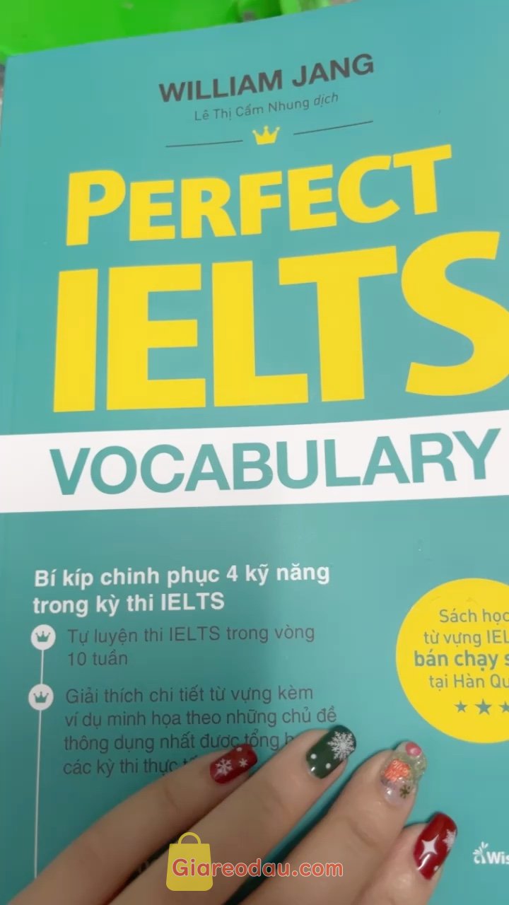 Giảm giá [Mã 25%] Sách Perfect IELTS Vocabulary - William Jang (Tái Bản Mới Nhất). Giao hàng siêu nhanh, 1 ngày là nhận đc rồi. Sách giấy đẹp, màu hơi. 