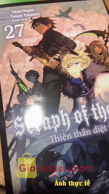 Giảm giá [Mã 3%] Sách Seraph Of The End - Thiên Thần Diệt Thế - Tập 27. Giao nhanh đóng gói sản phẩm kĩ. Truyện đẹp thiết kế xinh. Nchung. 