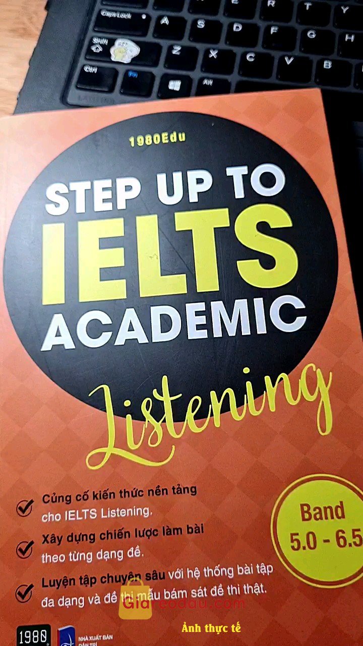 Giảm giá [Mã 27%] Sách Step Up To IELTS Academic LISTENING. . 