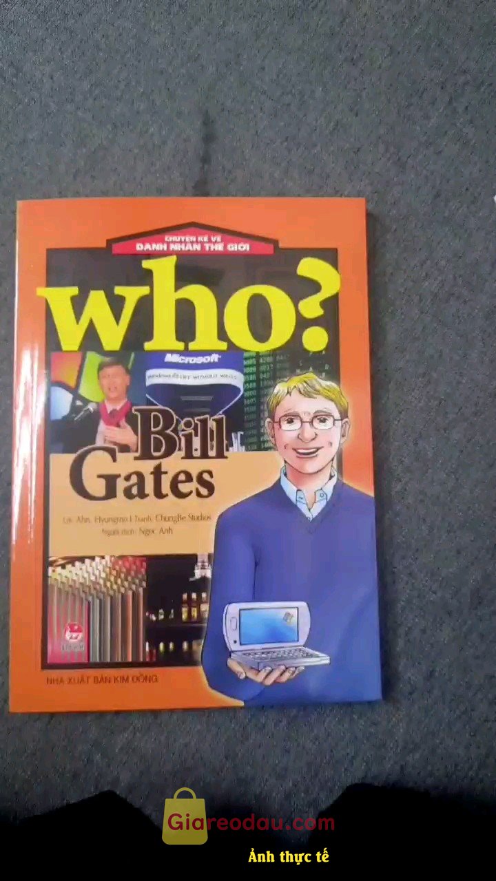 Giảm giá [Mã 13%] Sách WHO? Chuyện Kể Về Danh Nhân Thế Giới: Bill Gates (Tái Bản 2023). Đã nhận được sách, shop giao hành nhanh nhiệt tìn, sách đúng mẫu. 