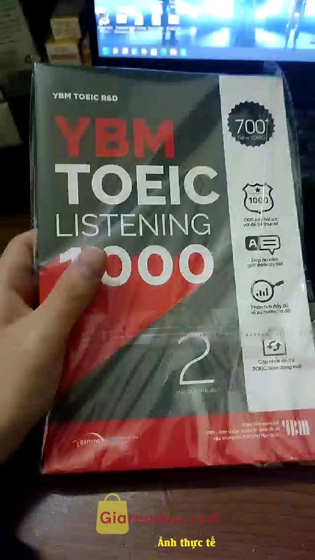 Giảm giá [Mã 25%] Sách YBM Toeic Listening 1000 Vol 2. Mình hiện đang cần luyện thi TOEIC. sách đã cập nhật được dạng. 