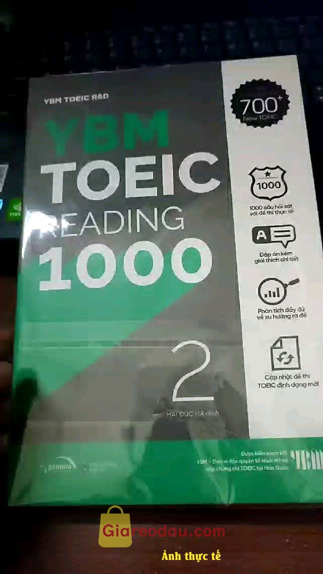 Giảm giá [Mã 25%] Sách YBM Toeic Reading 1000 Vol 2. Mình hiện đang cần luyện thi TOEIC. sách đã cập nhật được dạng. 