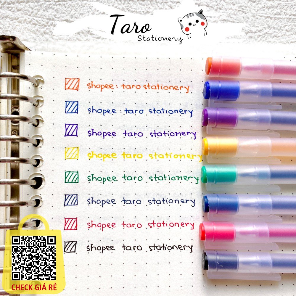 Bút gel Basic Paraphrase từ vựng IELTS A06 nhiều màu Taro Stationery