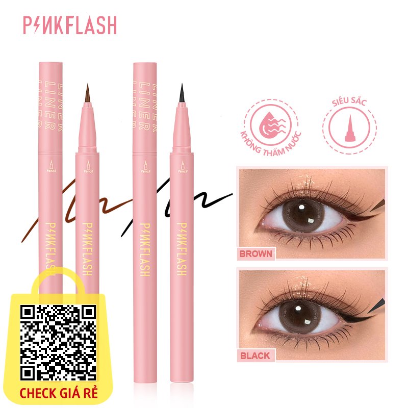 Bút kẻ mắt nước Pinkflash nhanh khô chống nước đầu siêu nhỏ 0.01mm 0.05g
