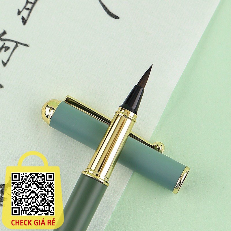 Bút lông máy chuyên luyện viết chữ Hán Nhật Hàn - vỏ kim loại cao cấp
