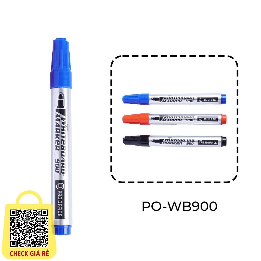 Bút Lông Viết Bảng PRO OFFICE 1 Chiếc Màu Mực Đều - Đậm Và Độ Bám Dính Tốt PO-WB900