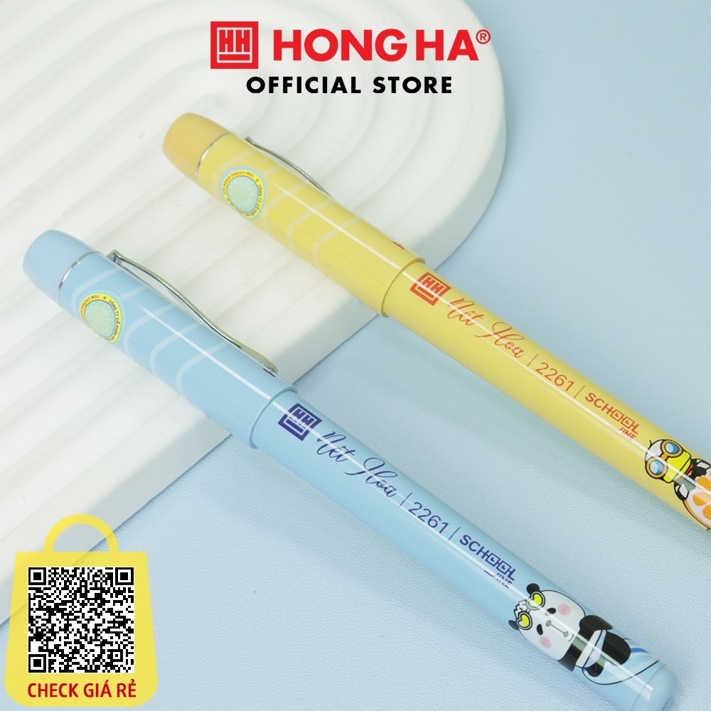 Bút máy nét hoa - bút nét thanh nét đậm dành cho học sinh tiểu học viết chữ đẹp Hồng Hà (2261)