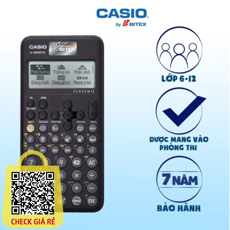 [Chính Hãng BITEX] Casio FX-880BTG-BK Bảo hành điện tử 7 năm