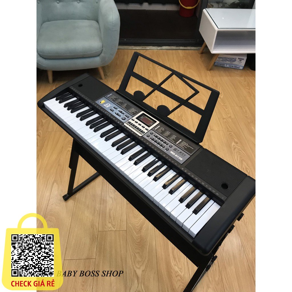 [CÓ VIDEO ẢNH THẬT ] Đàn Piano Đàn Organ Electronic Keyboard Đàn 61 phím Đàn điện cho người mới học đàn