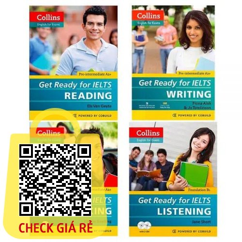 Collins – Get Ready For IELTS Reading, Writing, Speaking, Listening (Lẻ, Trọn bộ)
