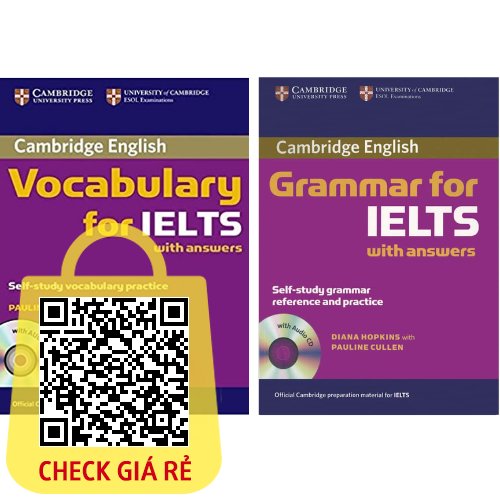Combo 2 cuốn Vocabulary for IELTS - Grammar for IELTS (Lẻ, Trọn bộ)