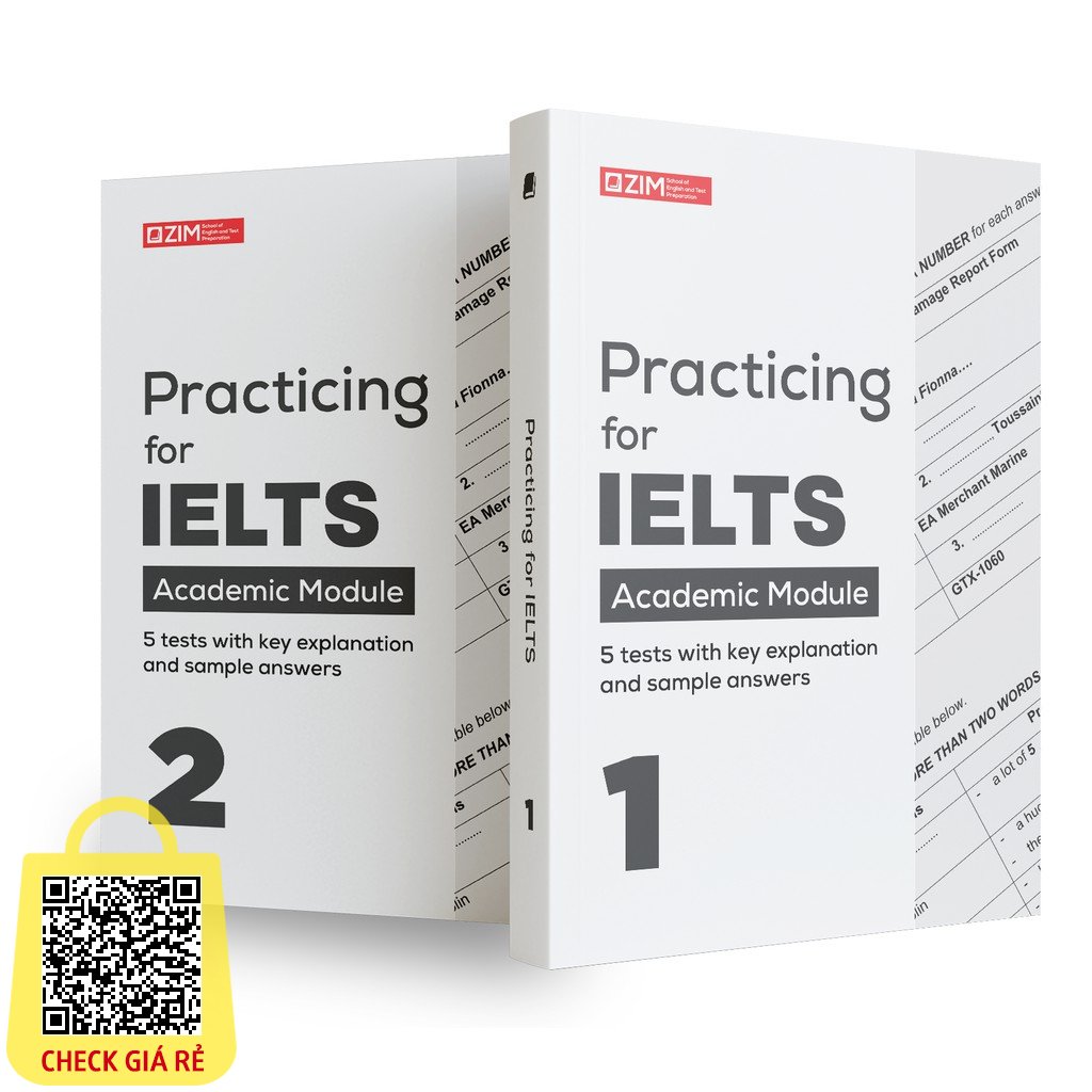 Combo Sách Practicing for IELTS - Tuyển tập 10 đề thi IELTS kèm lời giải chi tiết