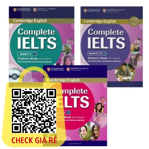 Complete IELTS Band 4-5, 5-6.5, 6.5-7.5 (Lẻ, Trọn bộ) (Màu)