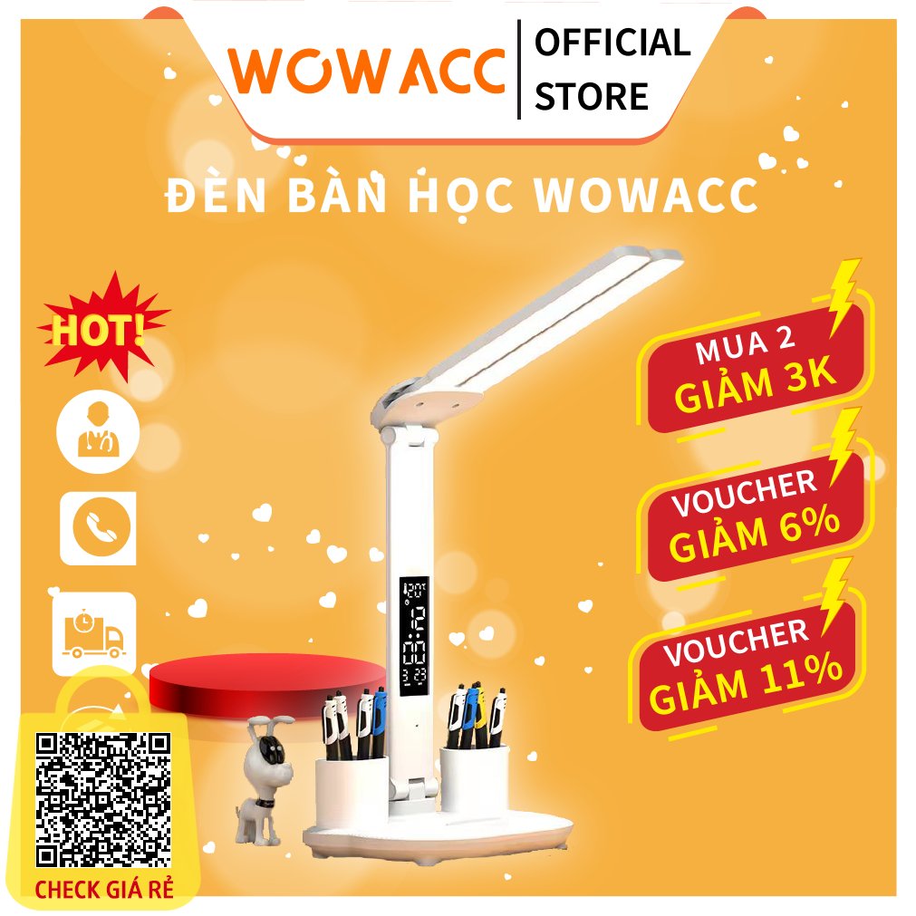 Den Ban Hoc Den Ban Lam Viec WOWACC Bao Ve Mat Chong Moi Mat Tich Hop Dung But Man Hinh LED Hien Thi Ngay Gio
