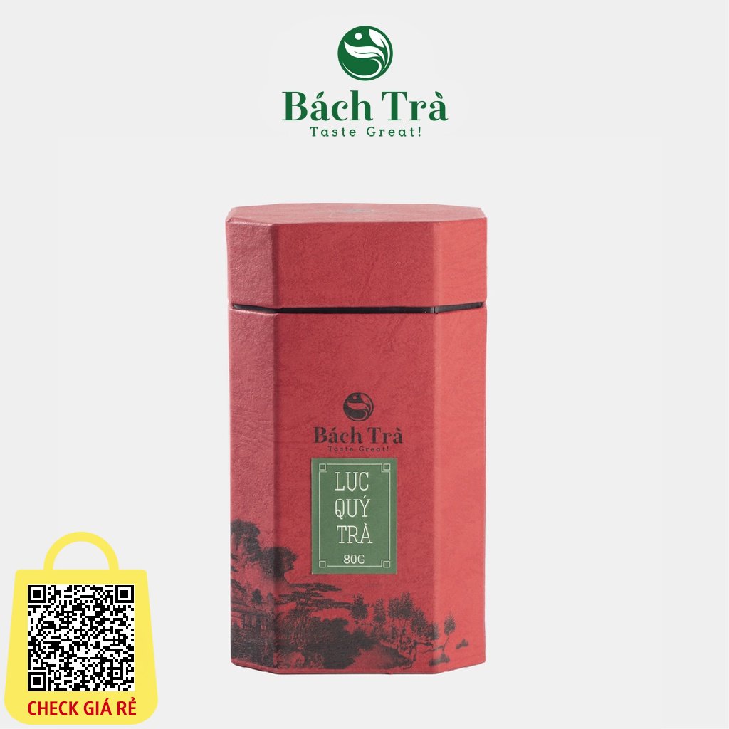 Lục Quý Trà Bách Trà búp trà anh Thái Nguyên 1 tôm 1 lá đóng hộp đỏ cao cấp 80g