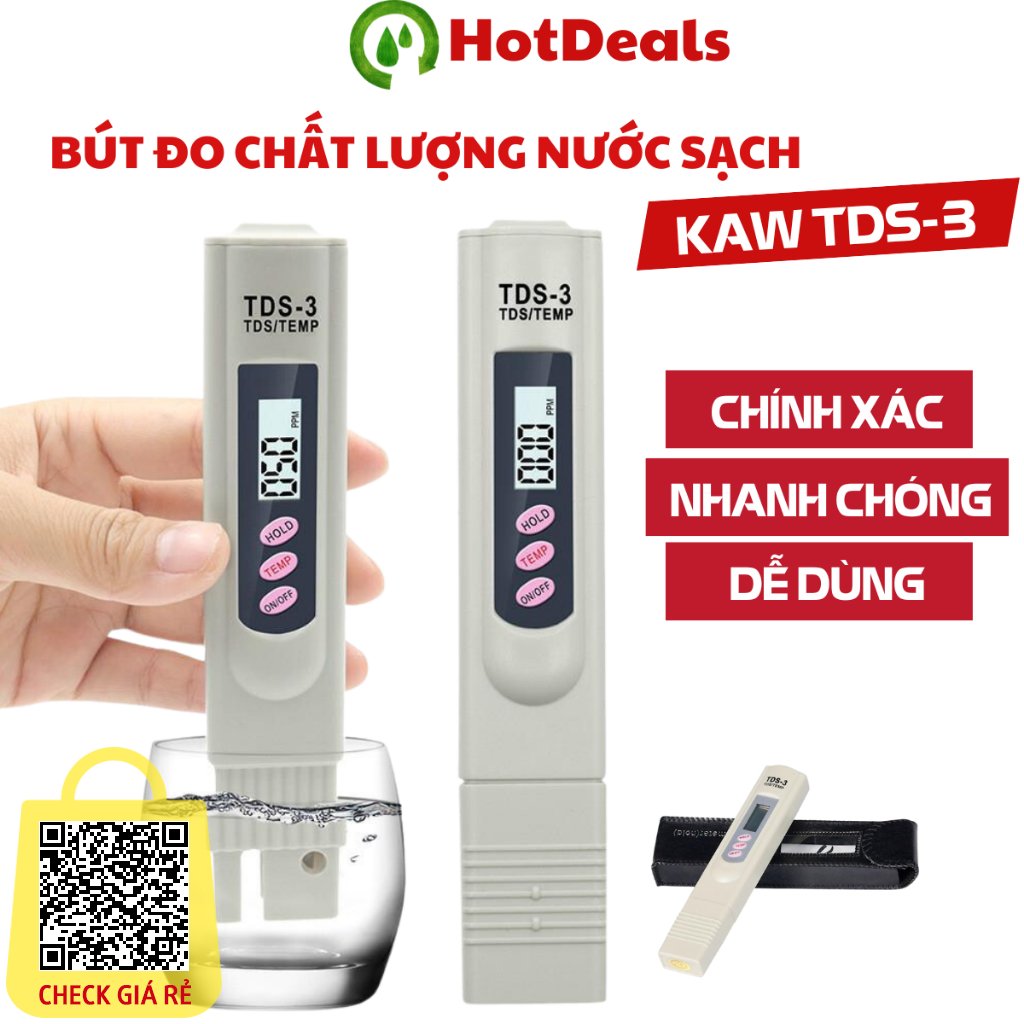May Do Kiem Chat Luong Nuoc KAW TDS-3 - But thu nuoc sach chat luong nuoc uong sinh hoat