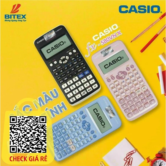 Máy tính Casio FX 580VN X (Casio 580) - QR Code - B/h 7 năm - N/k Bitex
