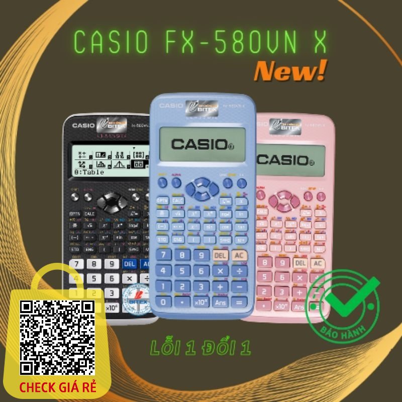 Máy tính Casio FX-580VNX / FX 570VN Plus 2nd / FX 570VN Plus dành cho học sinh cấp 2 cấp 3
