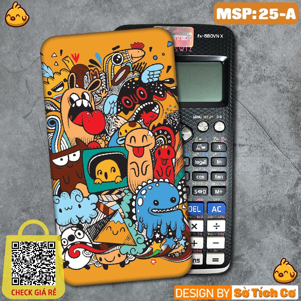 mieng decal dan may tinh fx 570 fx 580 fx 880 casio vinacal monster pattern msp 25