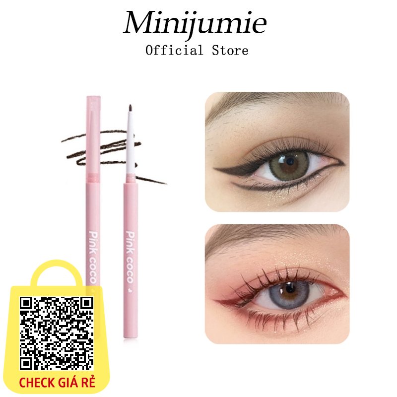 Minijumie Pink Coco® Bút Kẻ Mắt Màu Đồng Phục Tự Nhiên Mỏng Và Không Dễ Lem Chống Thấm Nước