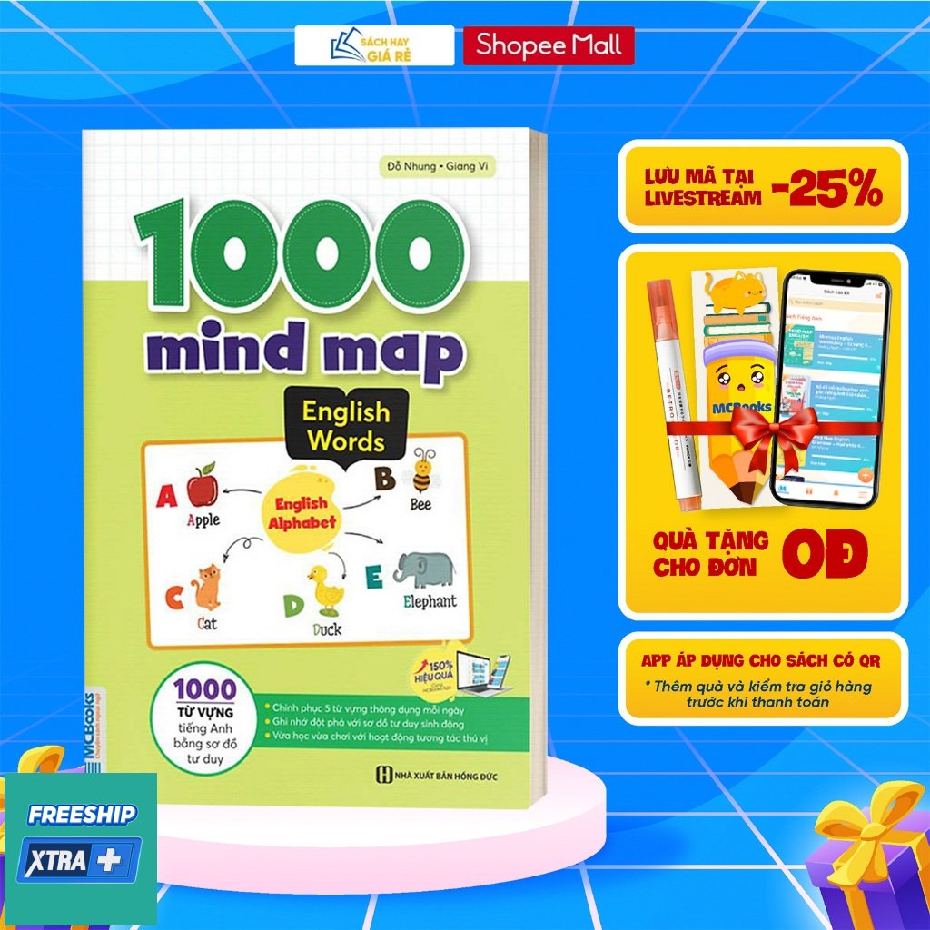 Sach 1000 mind map English words - 1000 tu vung tieng Anh bang so do tu duy