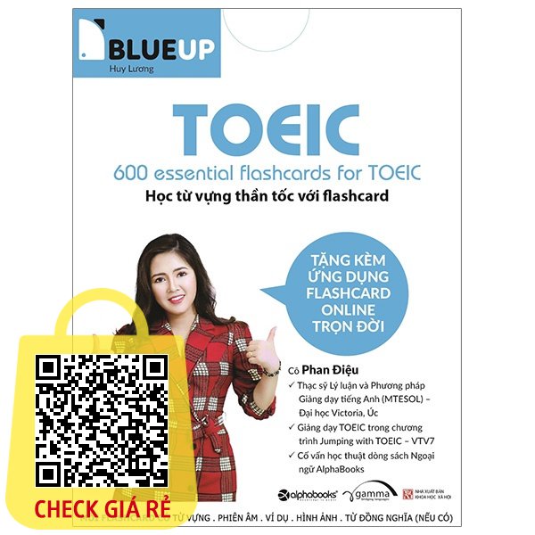 Sách Blue Up 600 Essential Flashcards For Toeic Bản Quyền