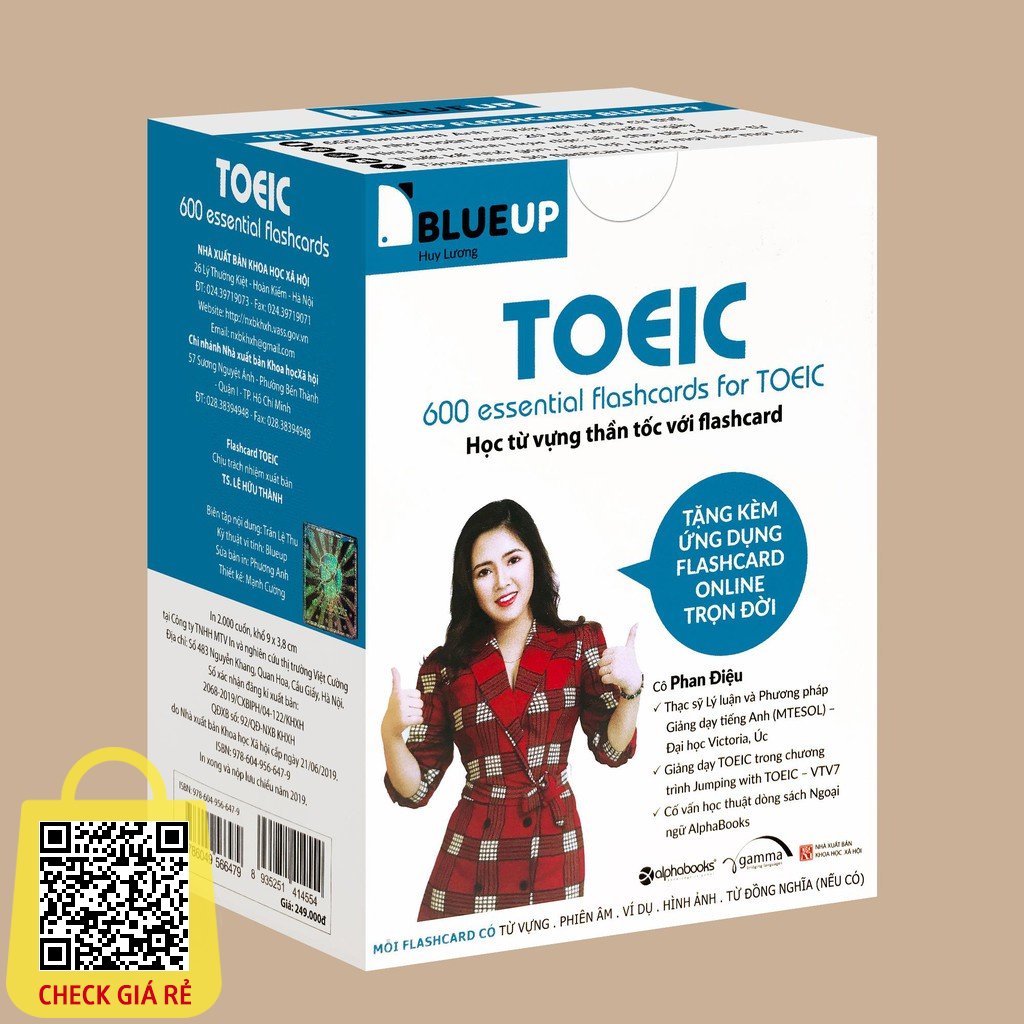 Sách Blue Up 600 Essential Flashcards For Toeic
