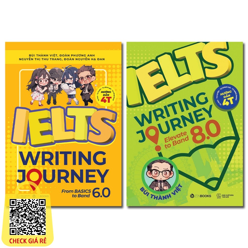 Sach Bo Sach Tieng Anh Ielts Writing Journey (Tap 1,2) Tu Co Ban Den Band 8.0