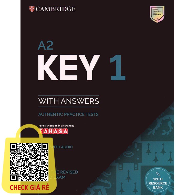 Sách Cambridge A2 Key English Test 1 ( chứng chỉ KET) For the revised 2020 exam (kèm code online)