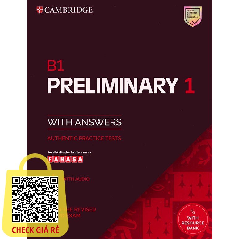 Sách Cambridge B1 Preliminary English Test (PET) 1 For the revised 2020 exam (kèm code online)