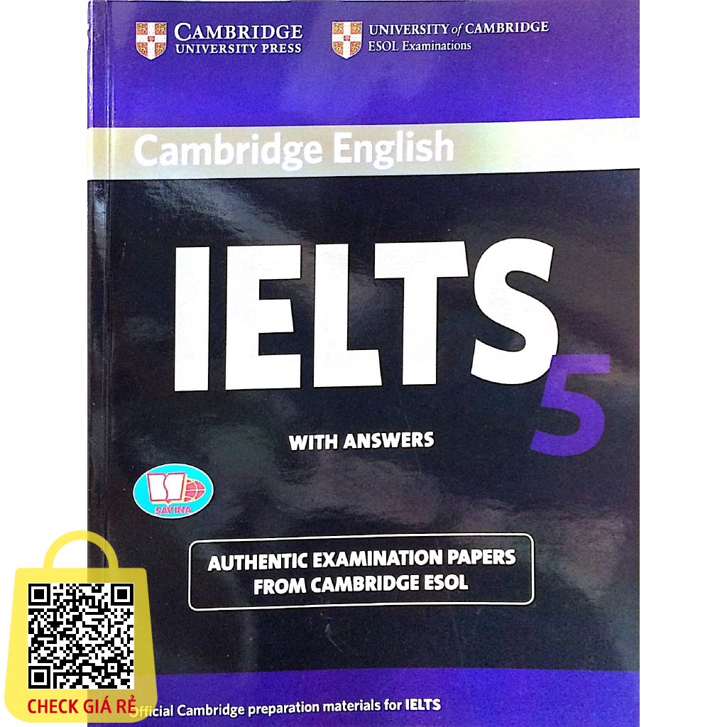 Sách Cambridge IELTS 5 With Answers (Savina)