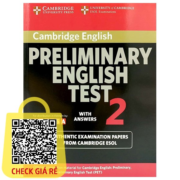 Sách Cambridge Preliminary English Test 2 Student's Book with Answers FAHASA Reprint Edition