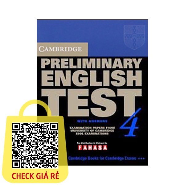 Sách Cambridge Preliminary English Test 4 Student's Book with Answers FAHASA Reprint Edition
