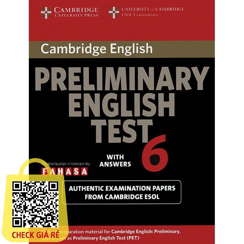 Sách Cambridge Preliminary English Test (PET) 6