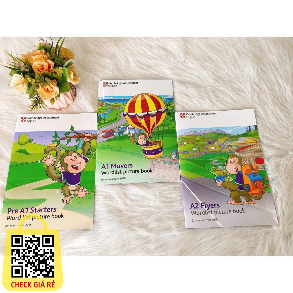 Sách Cambridge wordlist picture book Starters Movers Flyers bộ 3 cuốn