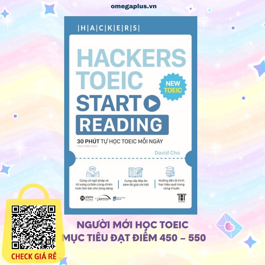 Sách Cho Người Mới Học TOEIC: Hackers TOEIC Reading Từ Cơ Bản Đến Nâng Cao (Bán Chạy Top 1 Tại Hàn Quốc)