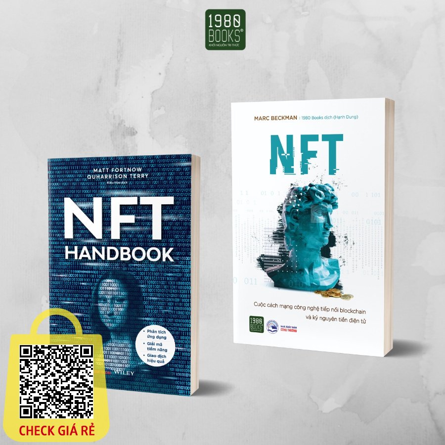 Sach: Combo 2 Cuon NFT Handbook + NFT Cuoc cach mang cong nghe tiep noi blockchain va ky nguyen tien dien tu