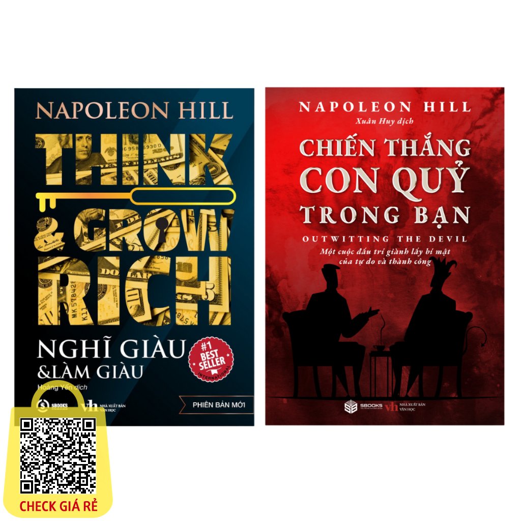 Sách: Combo 2 Cuốn Nghĩ Giàu Làm Giàu + Chiến Thắng Con Quỷ Trong Bạn (Napoleon Hill) SBOOKS