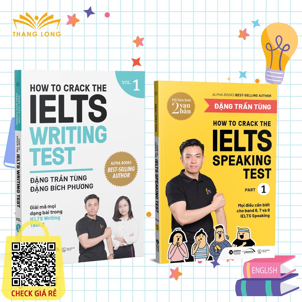 Sach Combo How To Crack The IELTS: Writing Test Vol.1 + Speaking Test Part 2