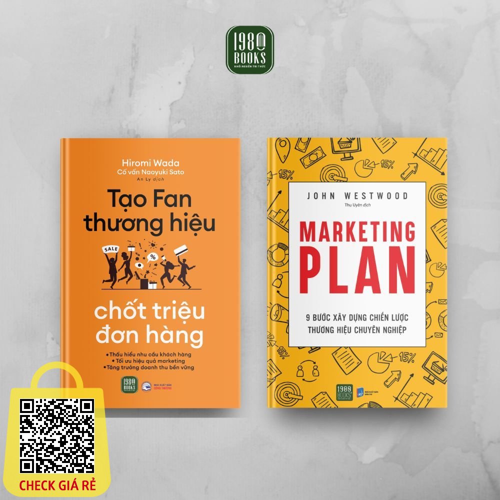 Sách Combo Marketing Plan + Tạo Fan Thương Hiệu, Chốt Triệu Đơn Hàng