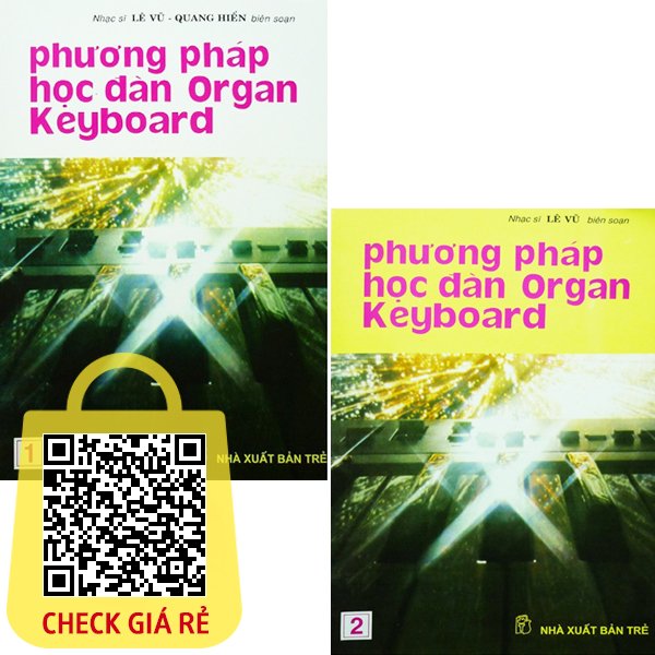 sach combo phuong phap hoc dan organ keyboard bo 2 tap