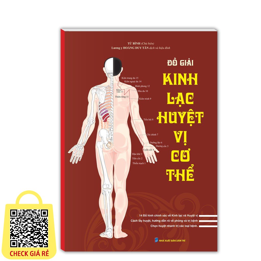 Sách - Đồ giải kinh lạc huyệt vị cơ thể (bìa mềm) Tặng Kèm Bookmark