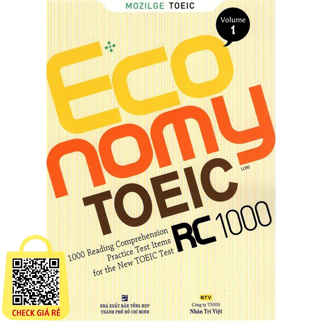 Sách Economy TOEIC RC1000 Volume 1 NTV