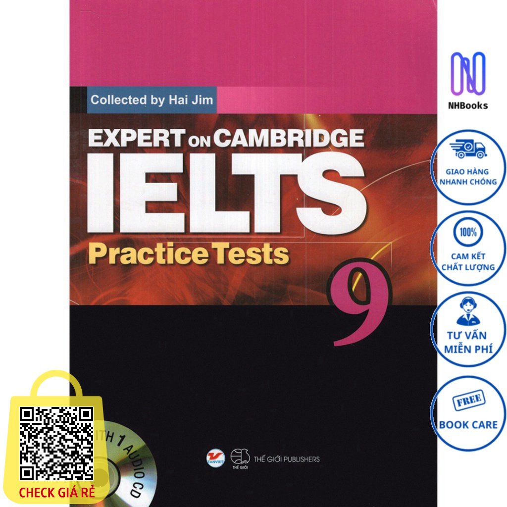 Sách Expert On Cambridge IELTS Practice Tests 9 (Kèm CD) NHBOOK Tân Việt