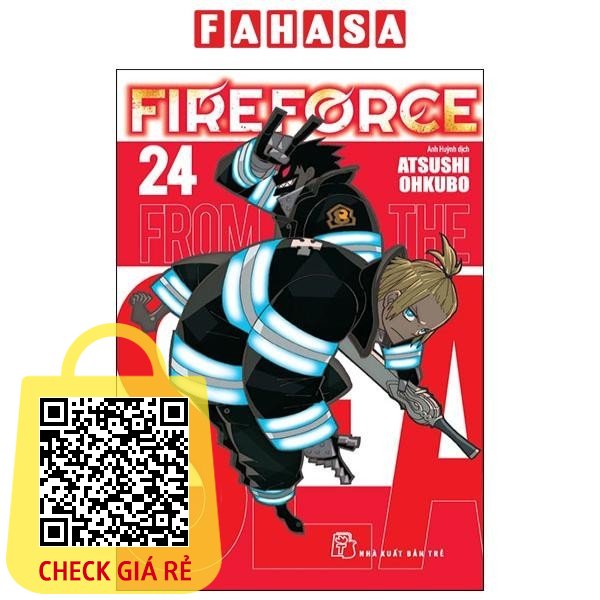 sach fire force tap 24 tang kem bookmark giay hinh nhan vat