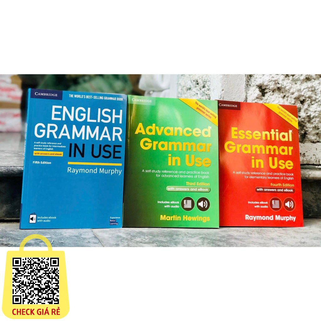 Sách Grammar in use nhập màu 3 quyển kèm file audio và answer key